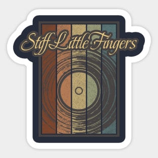 Stiff Little Fingers Vynil Silhouette Sticker